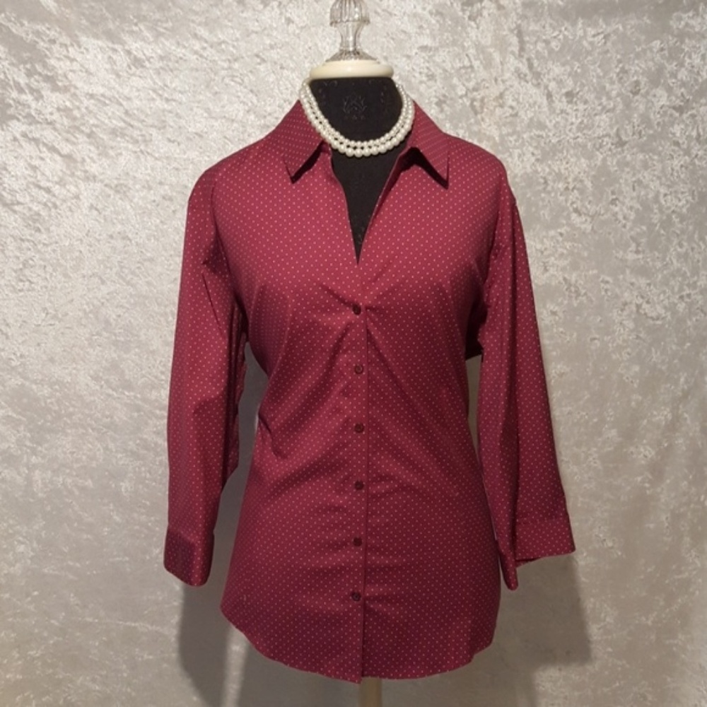 Eddie Bauer fitted women's button up shirt - 2XL
